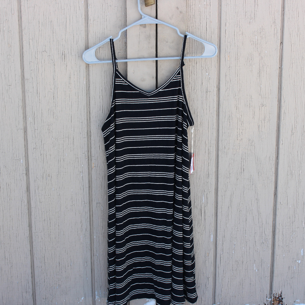 Spaghetti Strap Striped Dress